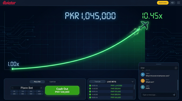 Main screen of PKR 777 Game.version.slots low budget aviator page for PK players