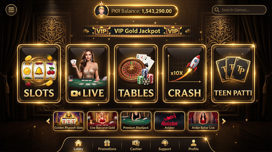Main screen of PKR 777 Game.version.slots low budget casino page for PK players