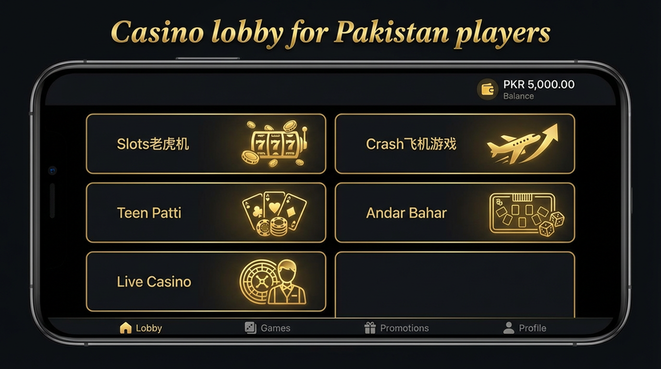 Lobby view of PKR 777 Game.version.slots low budget for Pakistan users
